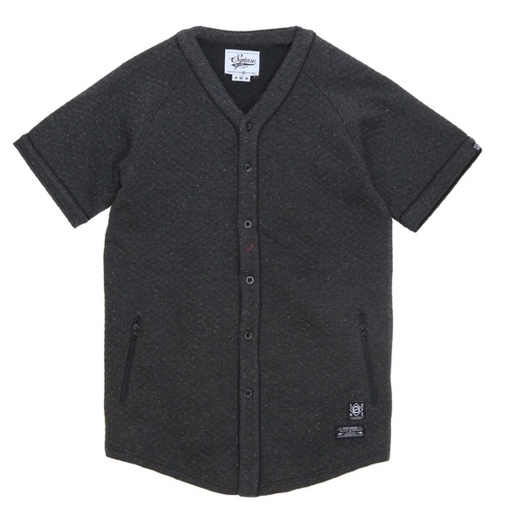 Square Zero Mens Quilted Baseball Jersey ~ Size XL - Picture 2 of 6